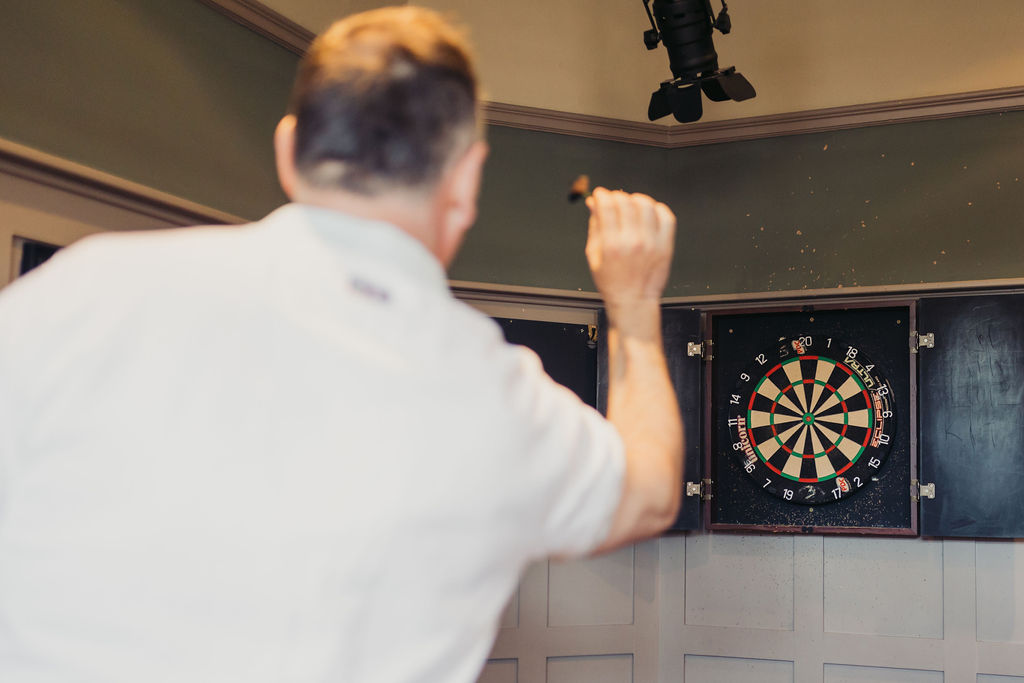 We have a darts board!